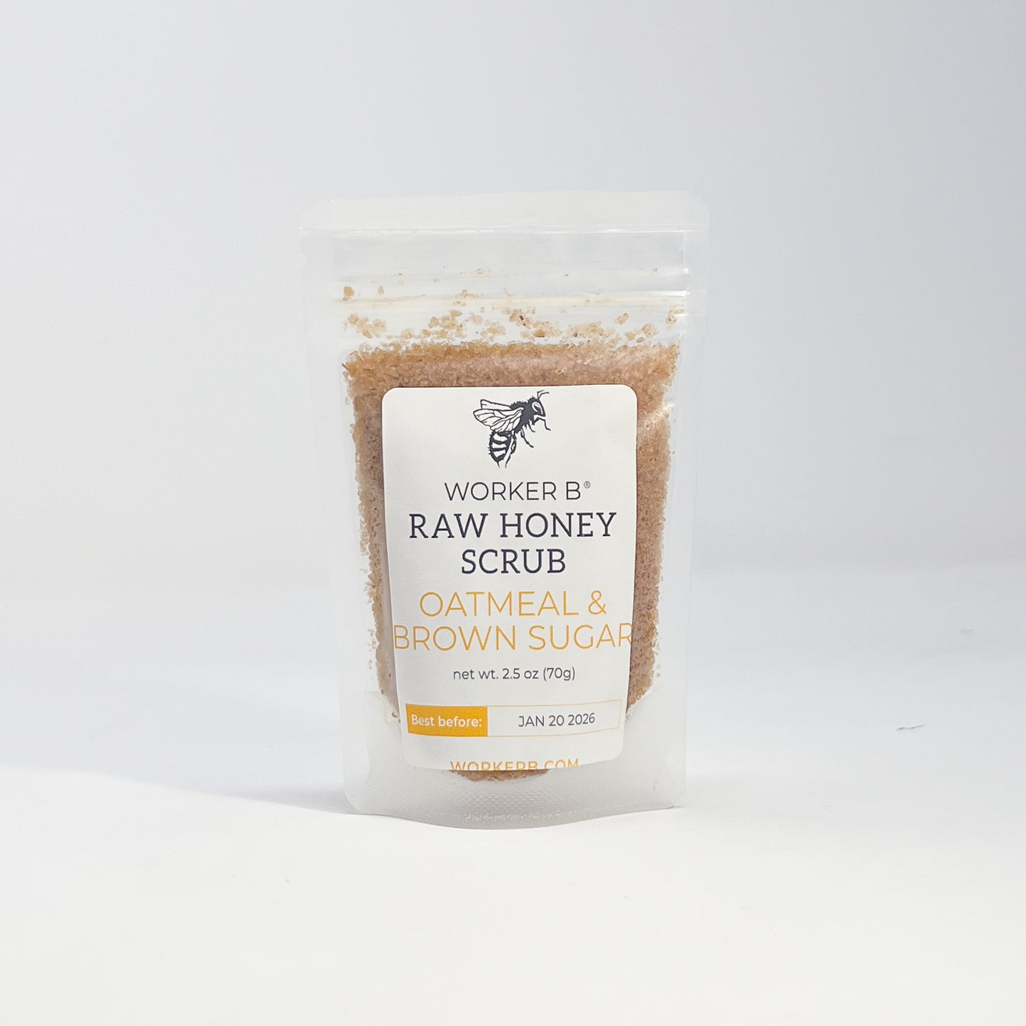 Oatmeal and Brown Sugar Raw Honey Scrub (Travel)