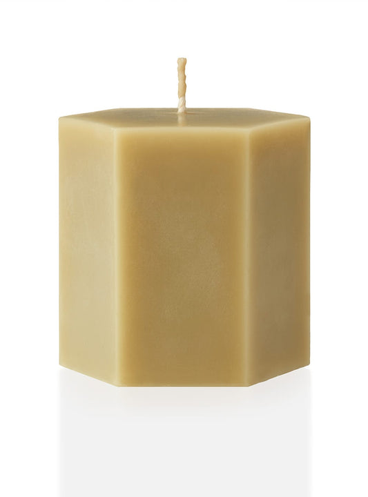 Bayberry Hexagon Pillar Candle