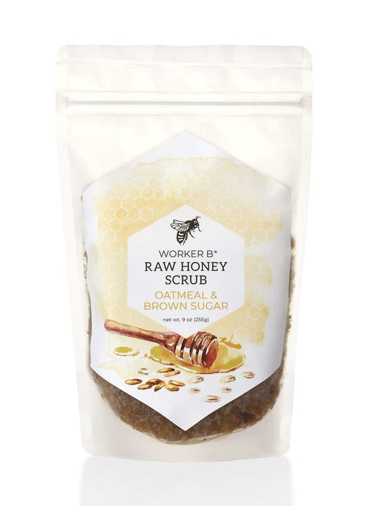 Oatmeal and Brown Sugar Raw Honey Scrub